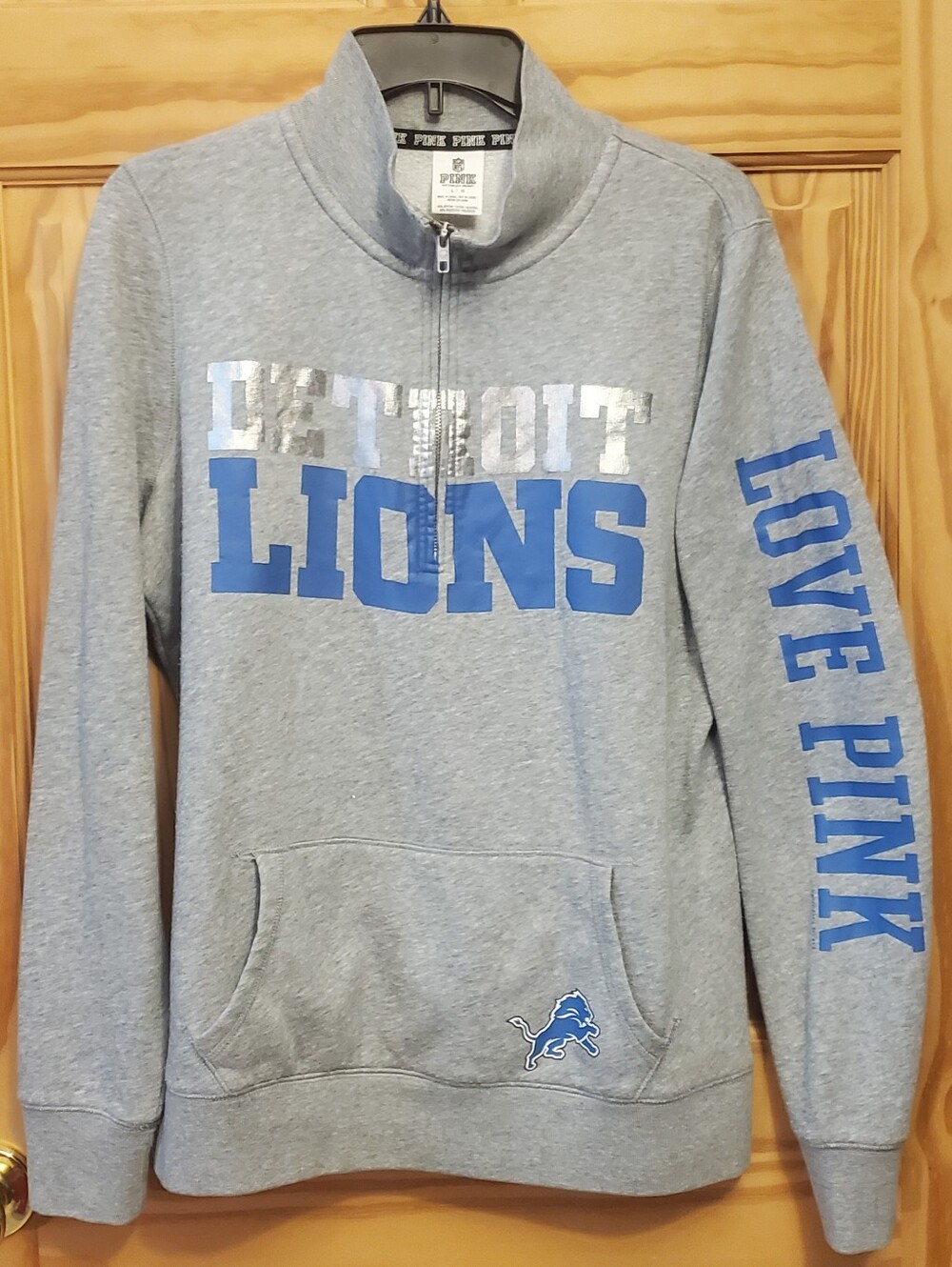 Victoria's Secret Pink Detroit Lions Sweatshirt Large Vintage Y2K